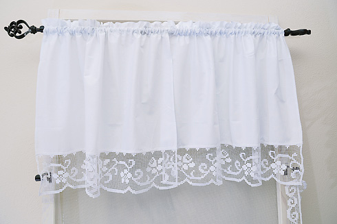 Heirloom Tuscany Lace Windows Curtains Valance 60" x 12"drop